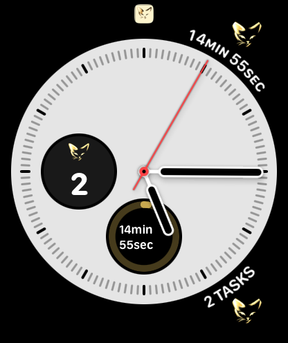 meOwgenda watch face with multiple complications